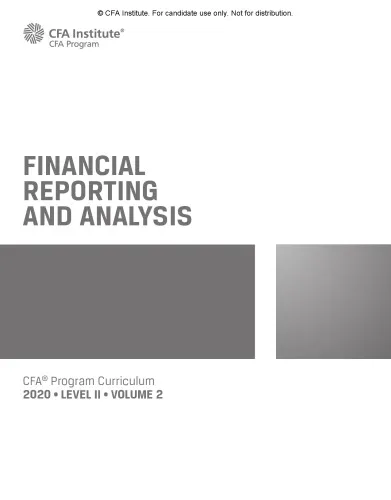 2020 CFA Program Curriculum: Level 2, Volume 2