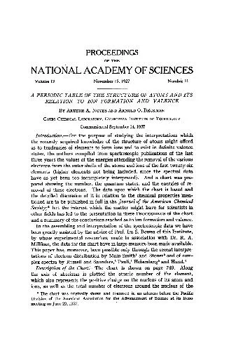 A Periodic Table of the Structure of Atoms and Its Relation to Ion-Formation and Valence