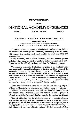 A Possible Origin for Some Spiral Nebulae (1916)(en)(8s)