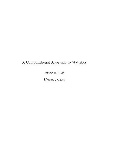 A computational approach to statistics