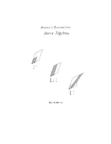 A short linear algebra book (answers)