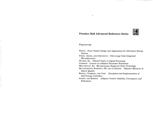 Adaptive Control -Stability, Convergence, and Robustness