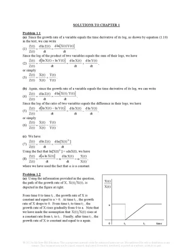 Advanced Macroeconomics Solution Manual