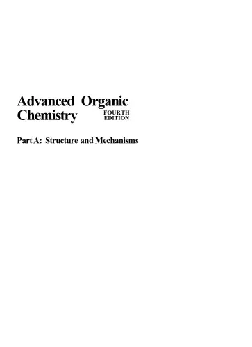 Cover of Advanced Organic Chemistry