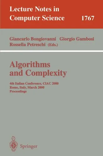 Cover of Algorithms and Complexity: 4th Italian Conference, CIAC 2000 Rome, Italy, March 1–3, 2000 Proceedings