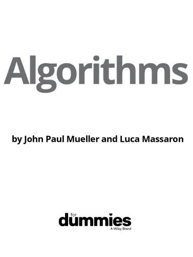 Algorithms for Dummies