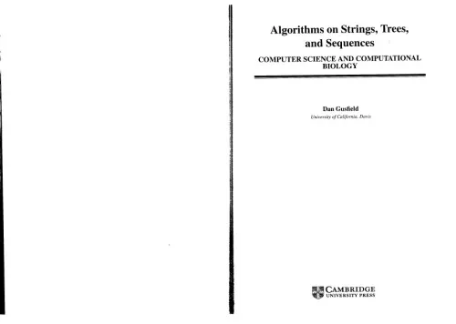 Algorithms on Strings, Trees and Sequences - Computer Science and Computational Biology