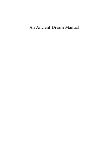 An Ancient Dream Manual: Artemidorus' the Interpretation of Dreams