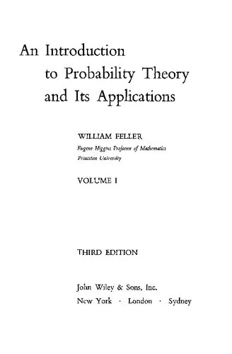 An Introduction to Probability Theory and Its Applications: Volume 1