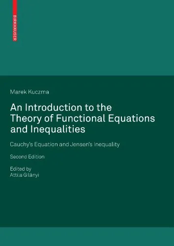 An Introduction to the Theory of Functional Equations and Inequalities: Cauchy's Equation and Jensen's Inequality