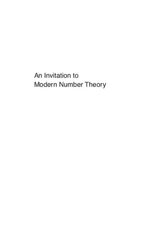 An Invitation to Modern Number Theory