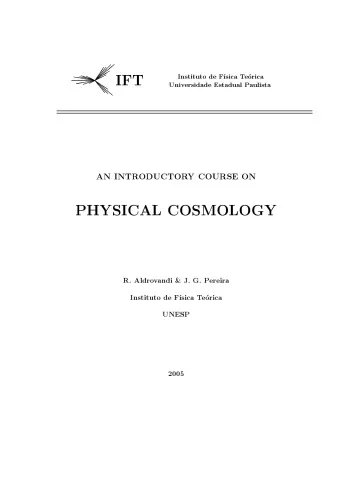 An introductory course on physical cosmology