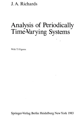 Analysis of Periodically Time-Varying Systems: Communications and Control Engineering Series