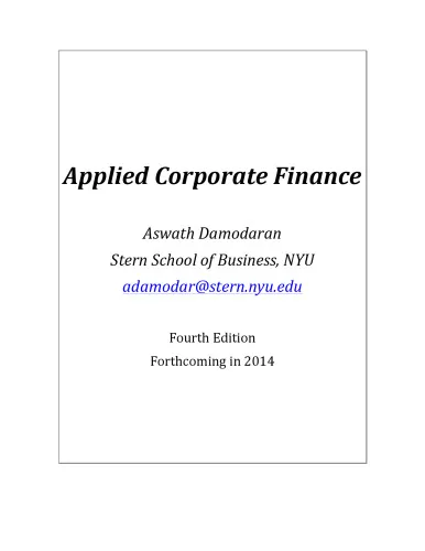 Applied Corporate Finance