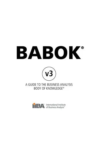 BABOK v3 A Guide to the Business Analysis Body of Knowledge