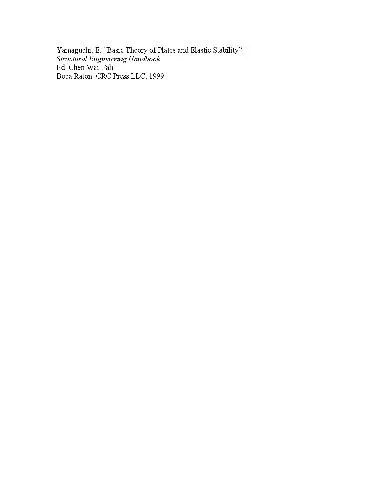 Cover of Basic Theory of Plates and Elastic Stability