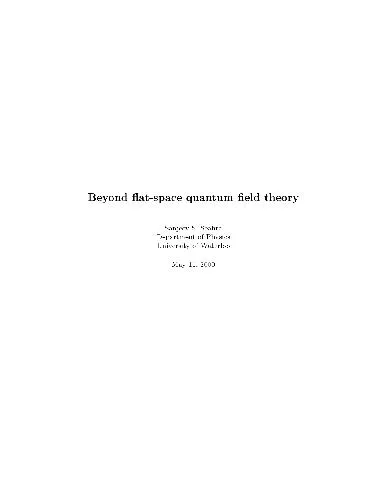 Cover of Beyond flat-space quantum field theory
