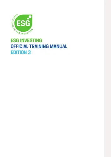 CFA Certificate in ESG Investing Curriculum 1-9