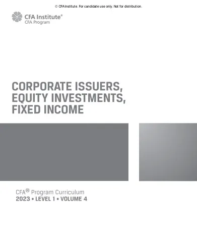 CFA Level 1 Volume 4