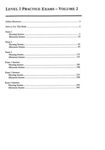 CFA Level 1, Practice Exams Vol 2, 2014