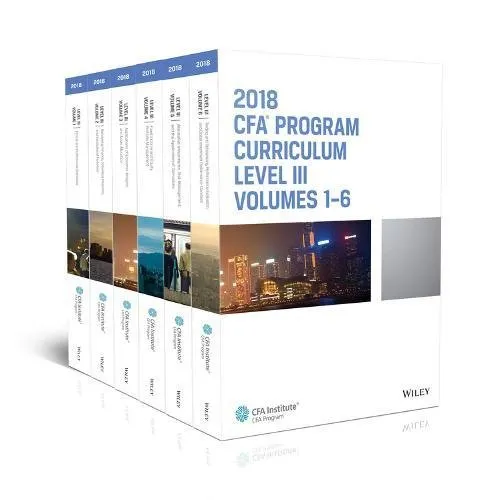 CFA Program Curriculum 2018 Level III Volumes 1-6 Box Set