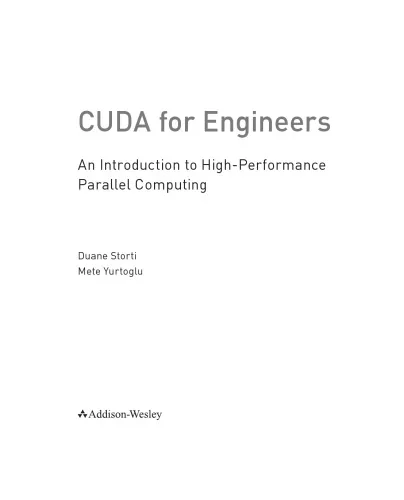 CUDA for Engineers. An Introduction to High-Performance Parallel Computing