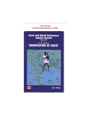 Caste and World Conference against Racism, Durban, 2001: Dr. B.R. Ambedkar's Annihilation of Caste