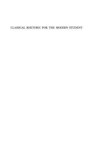 Classical rhetoric for the modern student