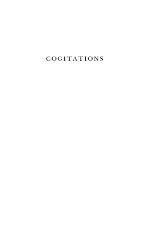 Cogitations: a study of the cogito in relation to the philosophy of logic and language and a study of them in relation to the cogito