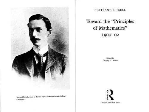 Collected Papers, vol. 3: Towards the ’Principles of Mathematics’ 1900-1902