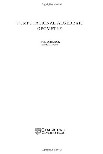 Computational algebraic geometry