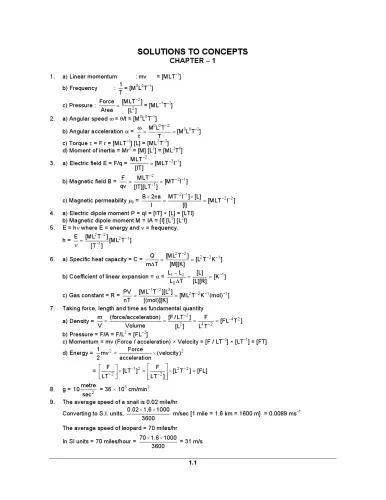 Concepts of Physics Solution Manual Volume 1 Volume 1