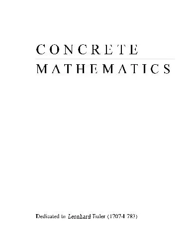 Concrete Mathematics