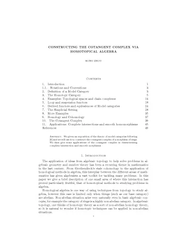 Constructing the cotangent complex via homotopical algebra