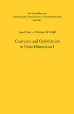 Convexity and Optimization in Finite Dimensions I