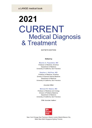 Current Medical Diagnosis and Treatment 2021 1