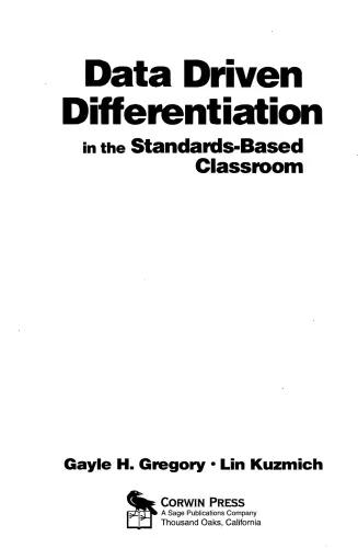 Data Driven Differentiation in the Standards-Based Classroom