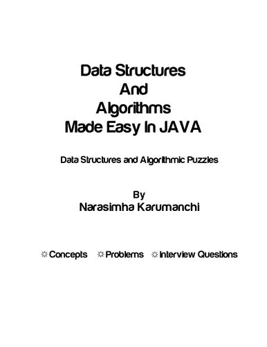 Data Structures And Algorithms Made Easy In JAVA Data Structures and Algorithmic Puzzles