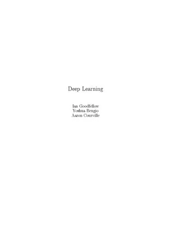 Deep Learning (Adaptive Computation and Machine Learning Series)