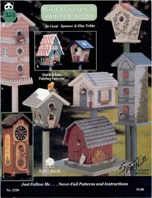 Design Originals, Bird Houses 2 - Painted Wood