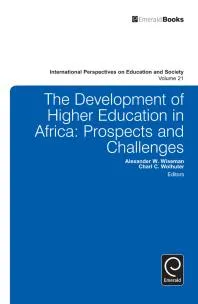 Development of Higher Education in Africa : Prospects and Challenges