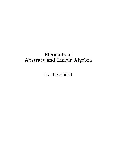 Elements of abstract and linear algebra (free web version)