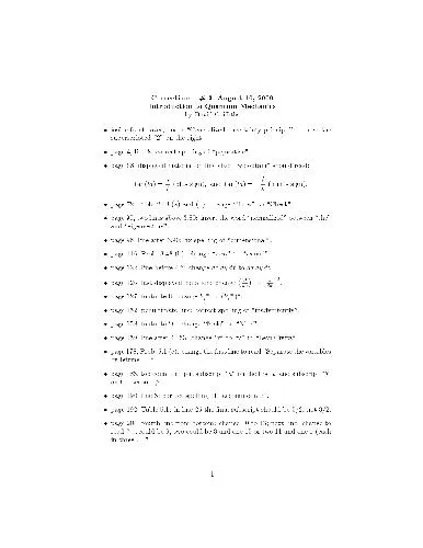 Errata: Introduction to quantum mechanics, 1st ed