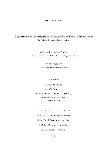 Experimental Investigation of Large-Scale Three Dimensional Bubble Plume Dynamics