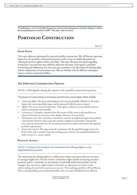 FRM Part II Book 4: Risk Management and Investment Management; Current Issues in Financial Markets (2015 SchweserNotes)