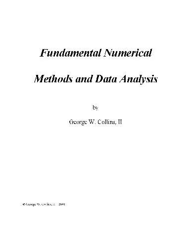 Fundamental numerical methods and data analysis