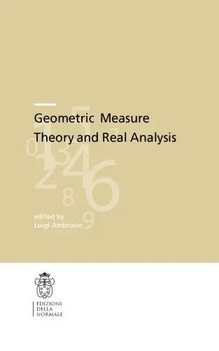 Cover of Geometric measure theory and real analysis