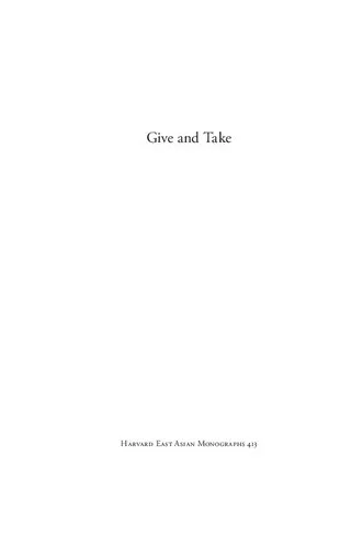 Give and Take: Poverty and the Status Order in Early Modern Japan