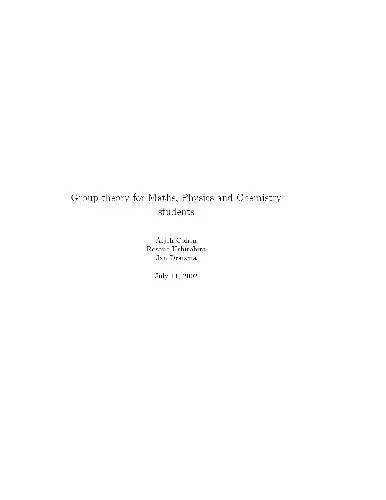 Group theory for Maths, Physics and Chemistry students