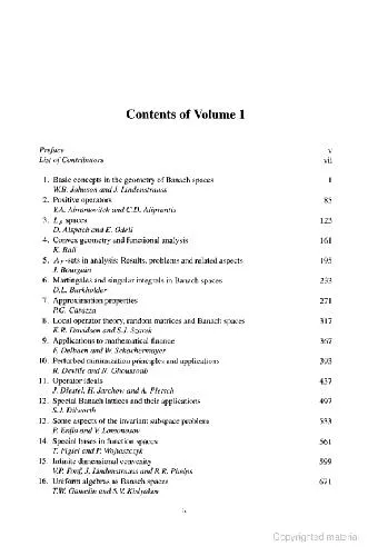 Handbook of the Geometry of Banach Spaces: Volume 1